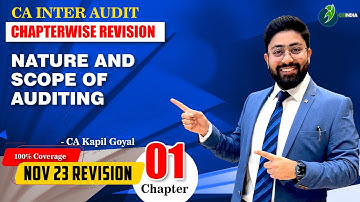 Ch 1 Nature & Scope of Auditing CA Inter Audit Basics of Audit 100% Coverage  Nov 23 CA Kapil Goyal