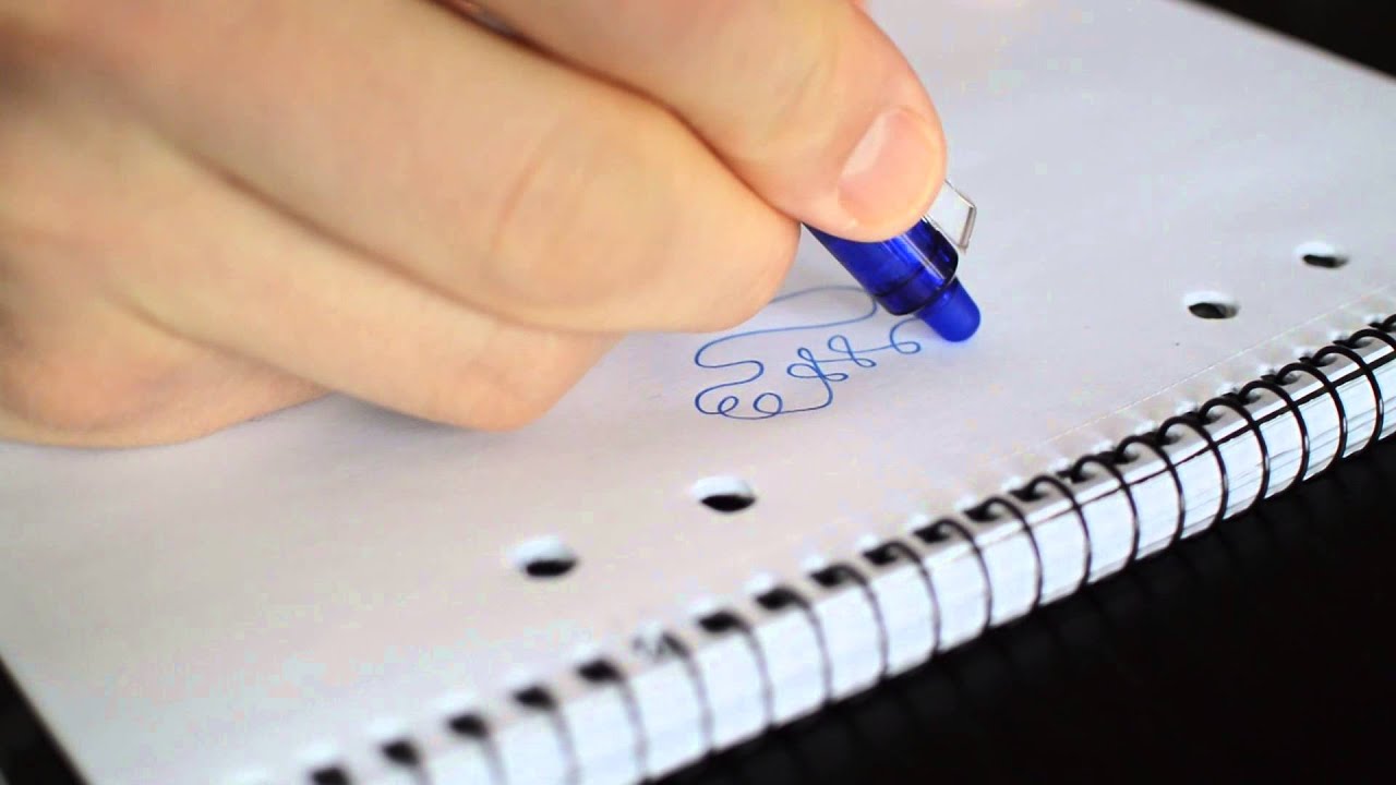 Pilot Frixion Ball Pen Erase and remove ink Bläckpennan du kan sudda bort bläcket med YouTube