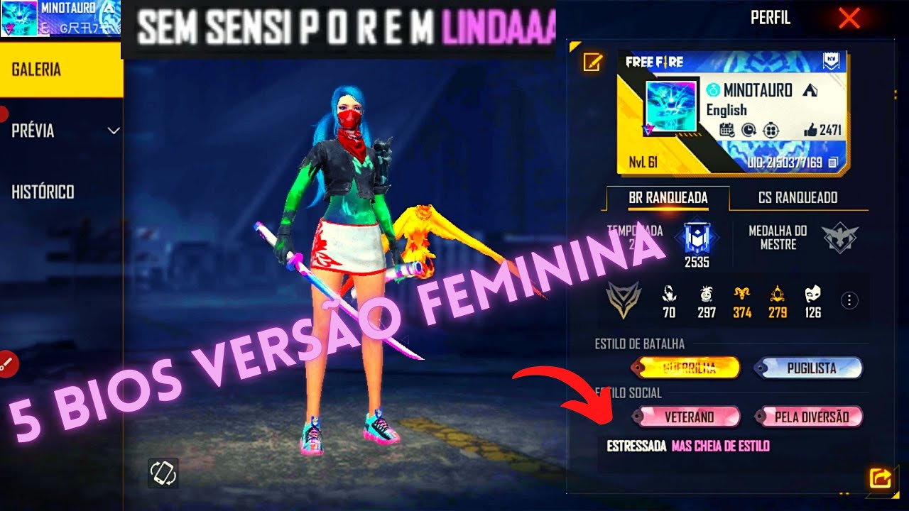 Nomes Femininos para Free Fire: Deixe o seu perfil chamativo!