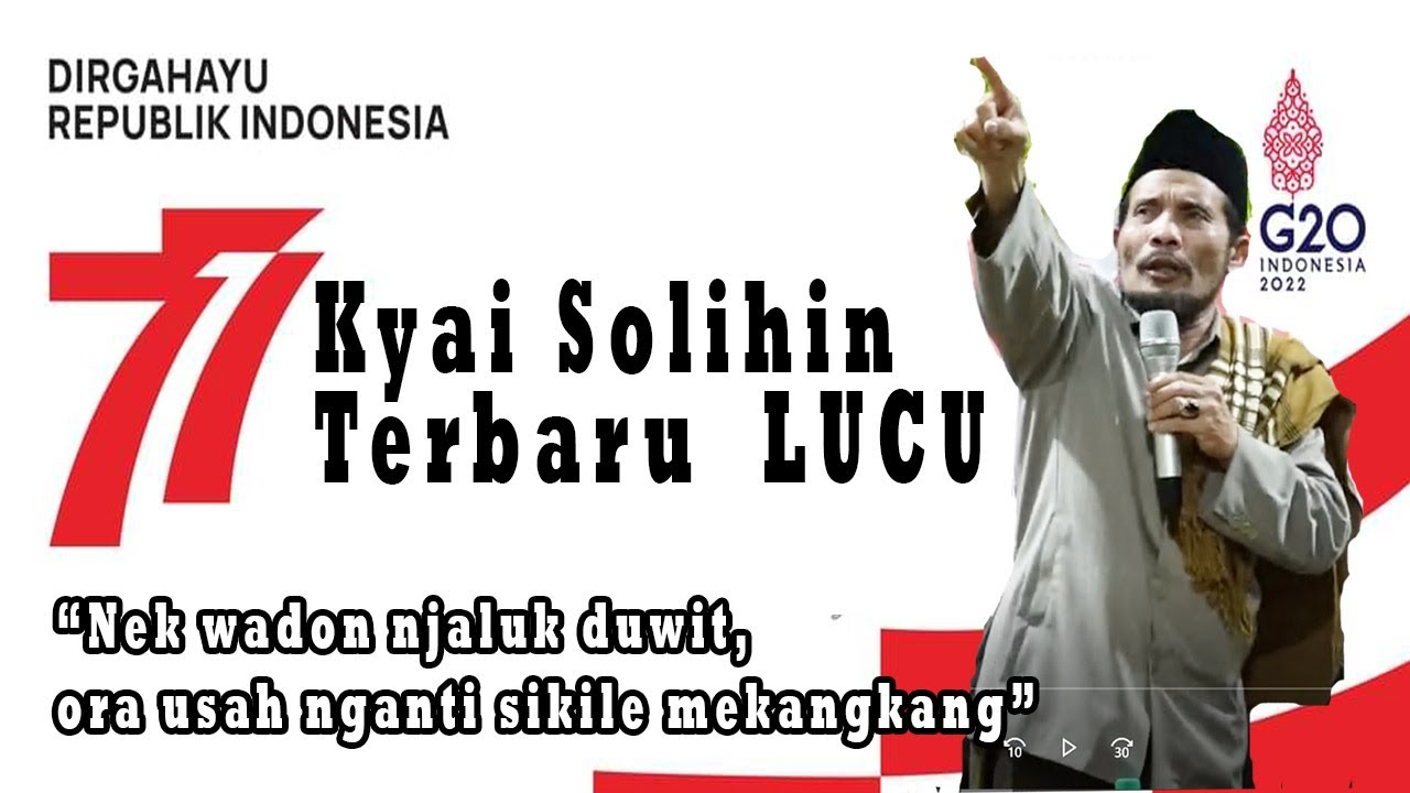 Kyai Solihin Reban ||  Pengajian Lucu Perayaan HUT RI 77 RT 006 RW 003 Desa Tombo Bandar Batang 2022
