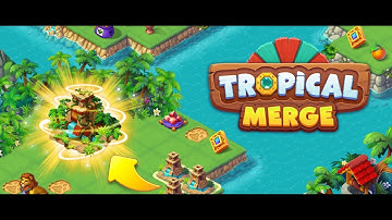 Tropical Merge Gameplay #tropicalmerge #island #parts #build #merge #freetoplay