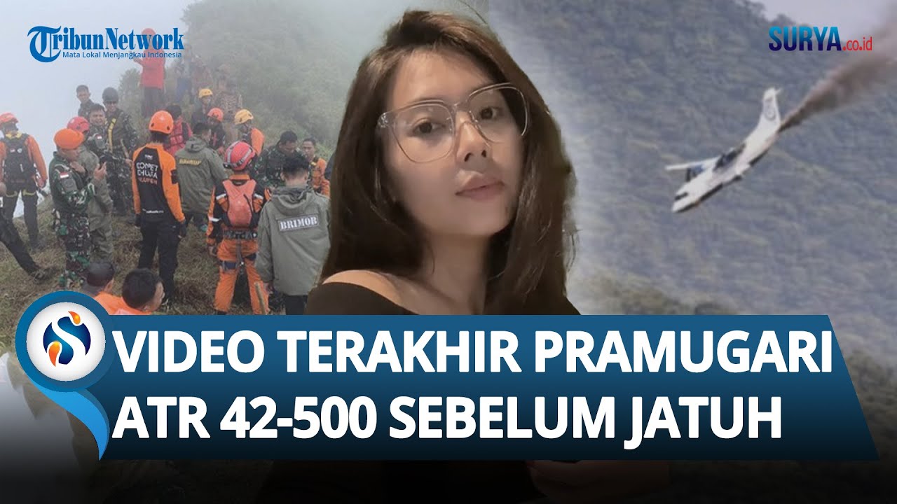 VIDEO TERAKHIR Pramugari Pesawat ATR 42-500 sebelum Jatuh, Orangtua Korban Berharap Mukjizat