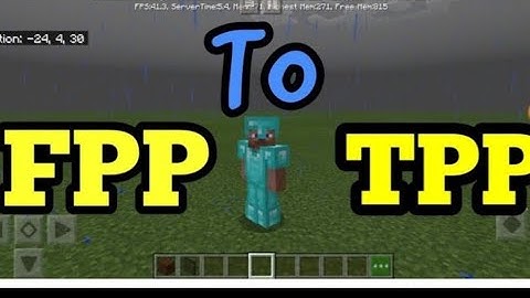 easy way to change fpp to tpp in Minecraft