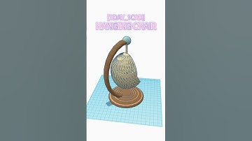 [1DAY_1CAD] HANGING CHAIR #shorts #tinkercad #project