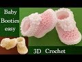 Zapatos a Crochet para bebes con flores 3D y bordados tejido tallermanualperu