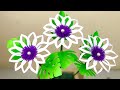 3D Beautiful Paper Flower Making | Home Decor | Paper Craft | Amazing Flower Making | Crafts DIY