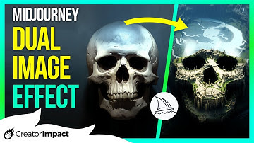 Midjourney DUAL IMAGE Effect! (Create hidden faces / pareidolia)