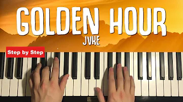 JVKE - golden hour (Piano Tutorial Lesson)