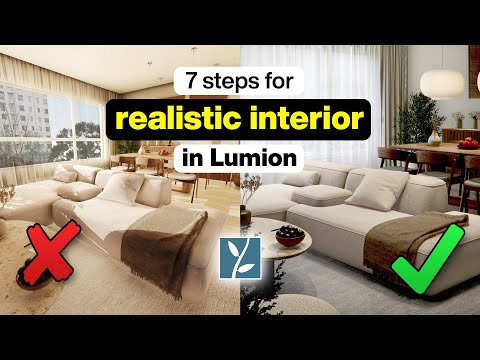 7 Steps for a REALISTIC INTERIOR Render in Lumion