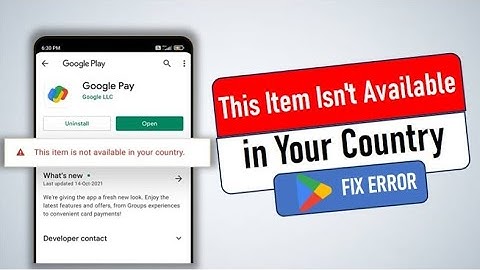 🌐 FIX "This Item Isn