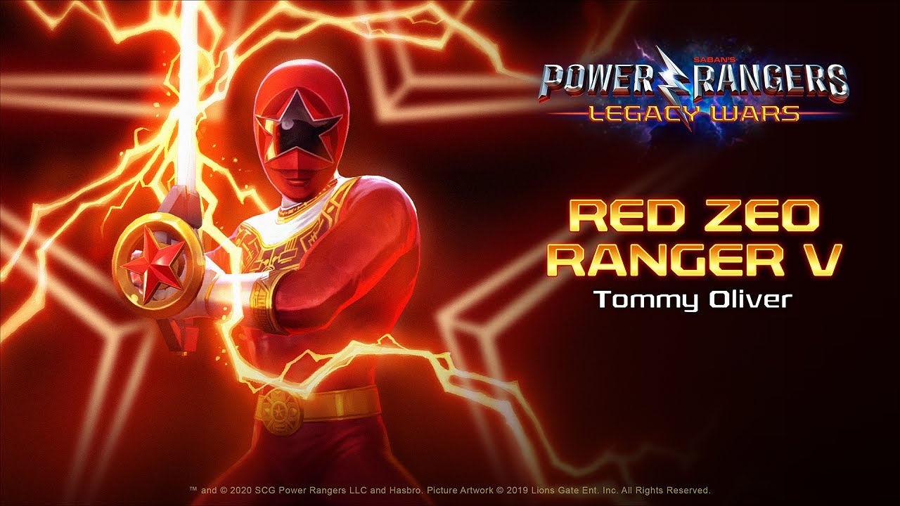 Check out Red Zeo Ranger V (Tommy Oliver)'s move set in Power Range...