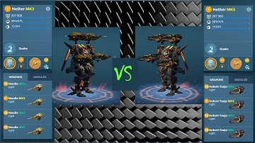 Nether Taeja vs Nether Needle (War Robots Gameplay)