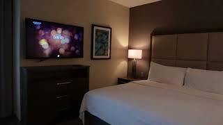 Homewood Suites by Hilton Orlando at FLAMINGO CROSSINGS Town Center King Suite Room Tour!