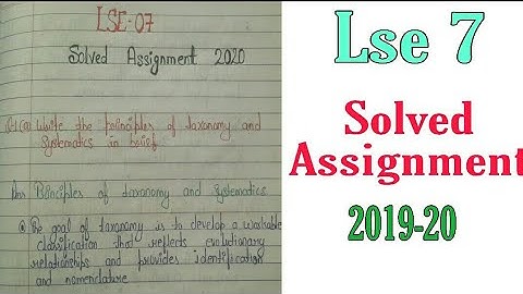 Lse 7 solved assignment 2020