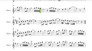 Angus Dei partitura sax alto play along (Stone)