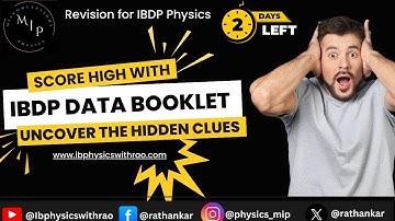 IBDP Physics Students: How the Data Booklet Can Save You Marks (and Time!) ⏳📘