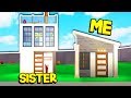 SISTER Vs BROTHER 3X3 BLOXBURG HOUSE CHALLENGE!! (Roblox)