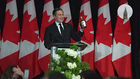 Pierre Poilievre STEALS THE SHOW at Parliamentary Press Gallery Gala