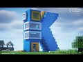 Minecraft Alphabet &quot;K&quot; House Tutorial｜how to build a Modern House in Minecraft