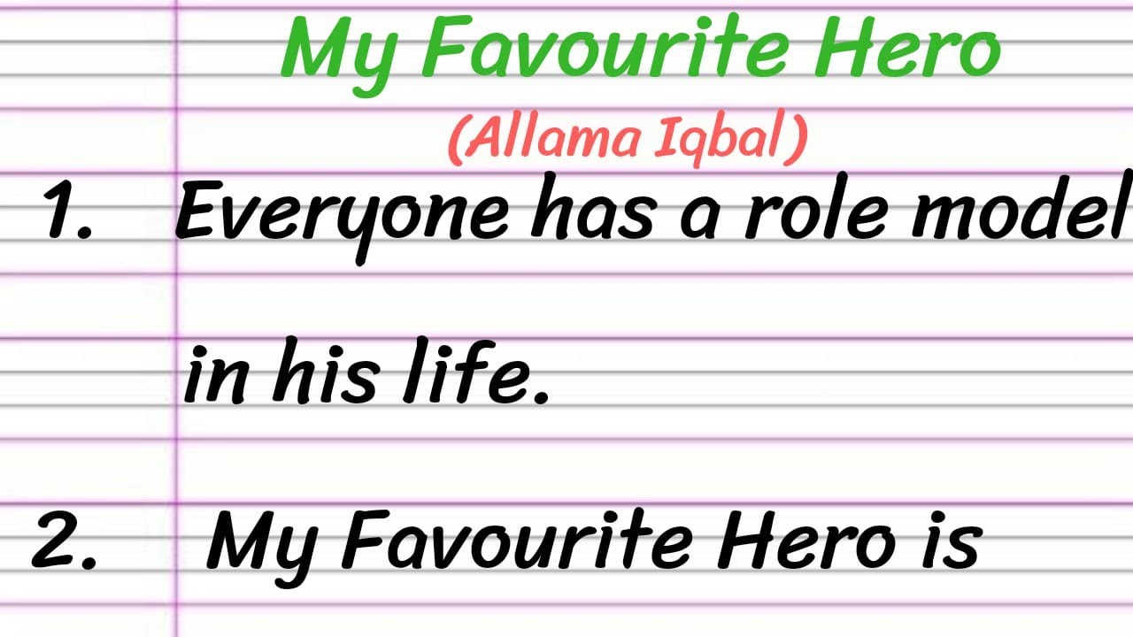 essay to my favourite hero