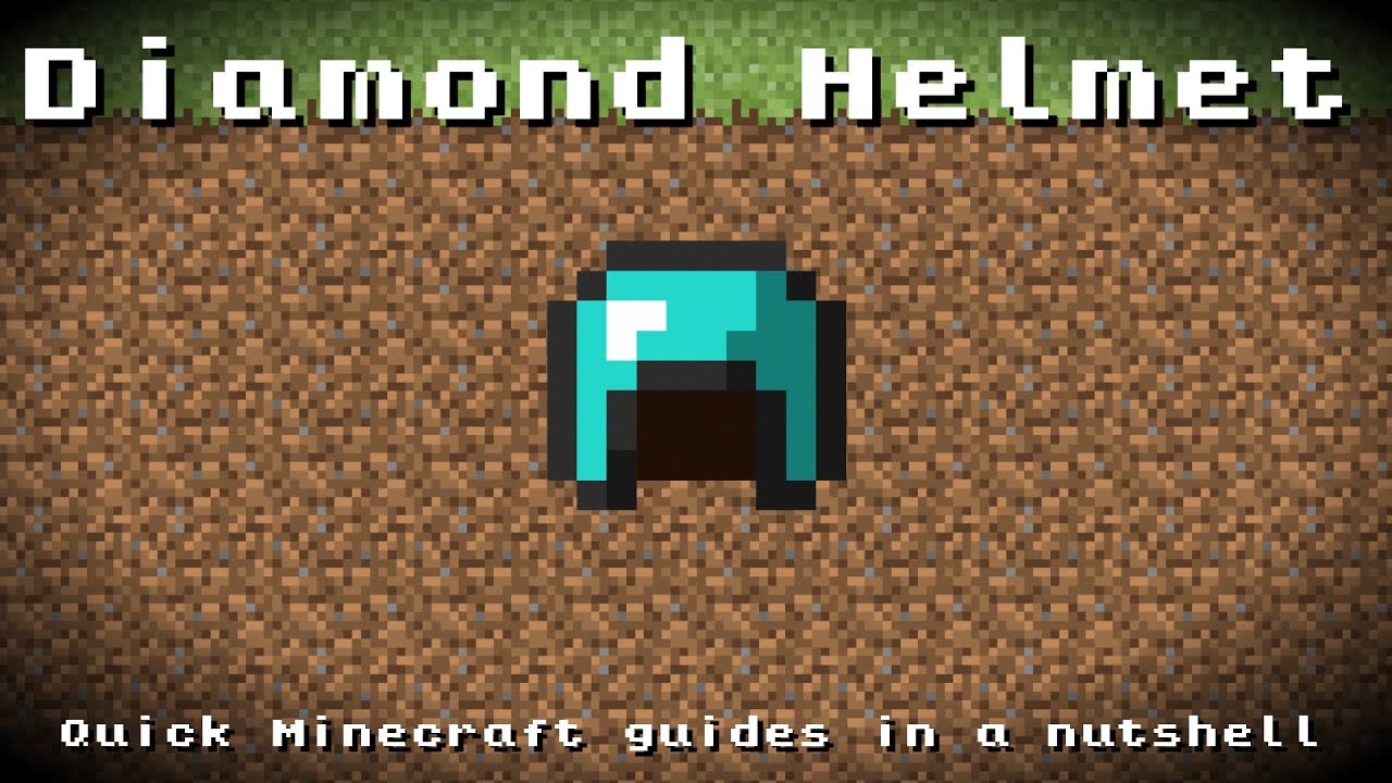 Minecraft - Diamond Helmet! Recipe, Item ID, Information! *Up to date