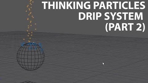 Cinema4D Tutorial: Thinking Particles Simple Drip System [Part 2] (Beginner)
