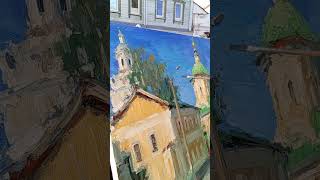 Картина с натуры. Старый город Елец