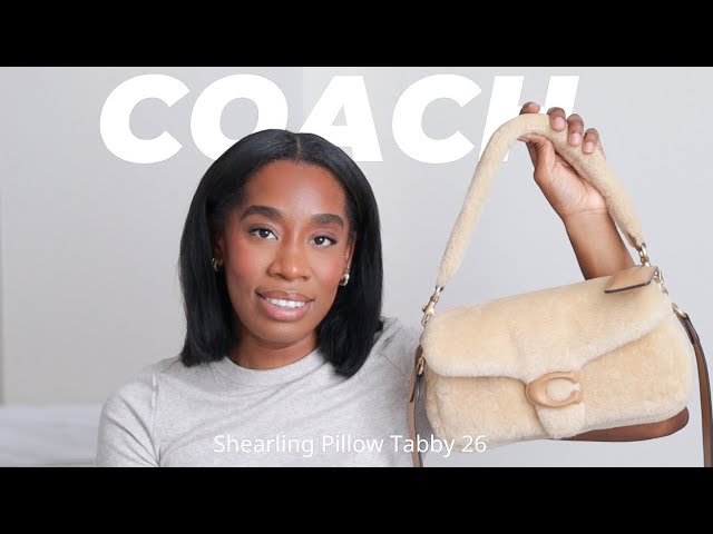 Coach 'Pillow Tabby 26' shearling shoulder bag, Women's Bags