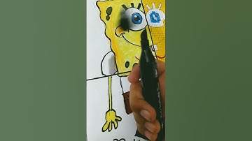 Drawing Sponge Bob in Four Different Style