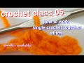 Crochet class 06 for beginners / how to crochet single crochet together stitch