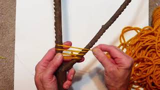 Branch weaving  how to create a WARP