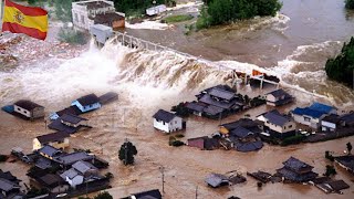 Spain is sinking in flood water! Historic storms and flash floods submerged houses and vehicles