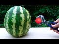 EXPERIMENT: Glowing 1000 Degree METAL BALL vs WATERMELON