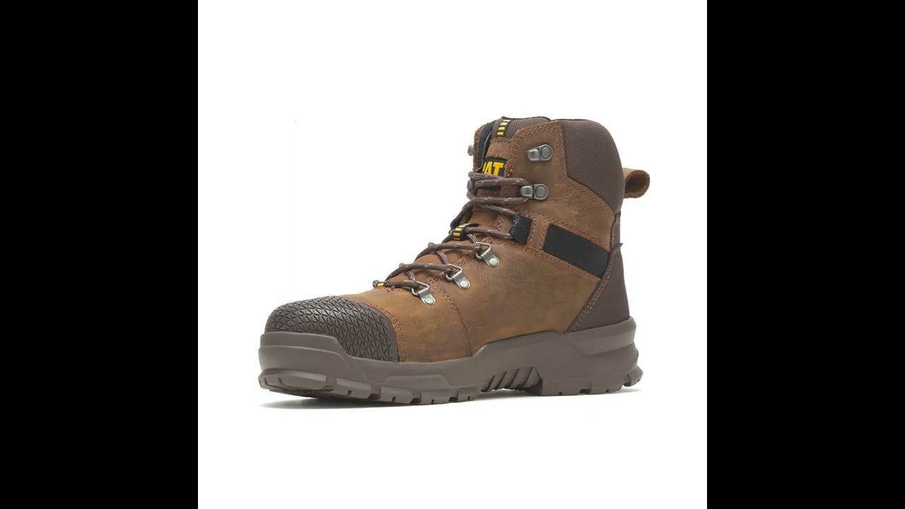 CAT Caterpillar Accomplice WP ST Steel Toe Waterproof Work Boots Brown P91331 Caterpillar Accomplice Steel Toe WP | Men main image 2