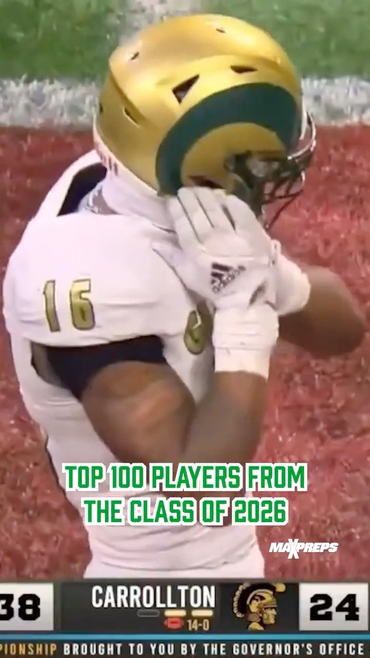 Where the top 100 players in the class of 2026 play HS football ? #shorts