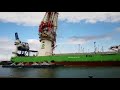 Deme orion floating vessel liebherr crane collapse