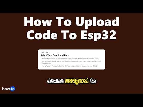 How to upload code to esp32 (Step by Step)