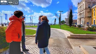 Travel vlog - Lisbon Walking Tour 2026 🌬️ Windy Climb to Bairro Alto — City Center [4K HDR]