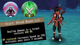 Dual Sword: Playing with Blood Regen Saber Aura and Kairiki | Toram Online