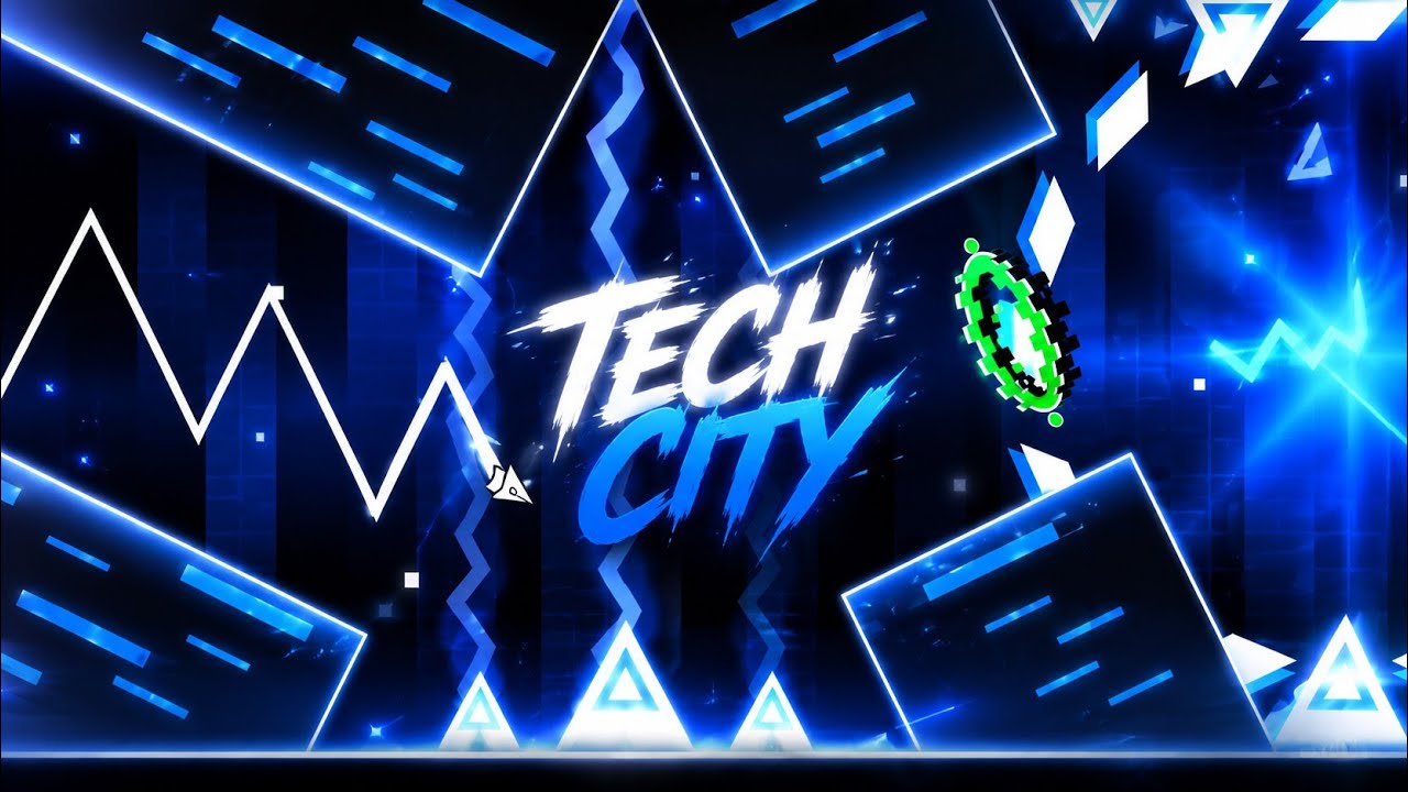 Geometry Dash TECH CITY 100% | BY WLFN - YouTube