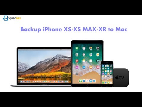 Backup iphone xs/xs max/xr to mac computer