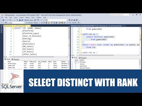 สอน SQL: การใช้ SELECT DISTINCT พร้อมกับสร้างคอลัมน์แสดงลำดับ