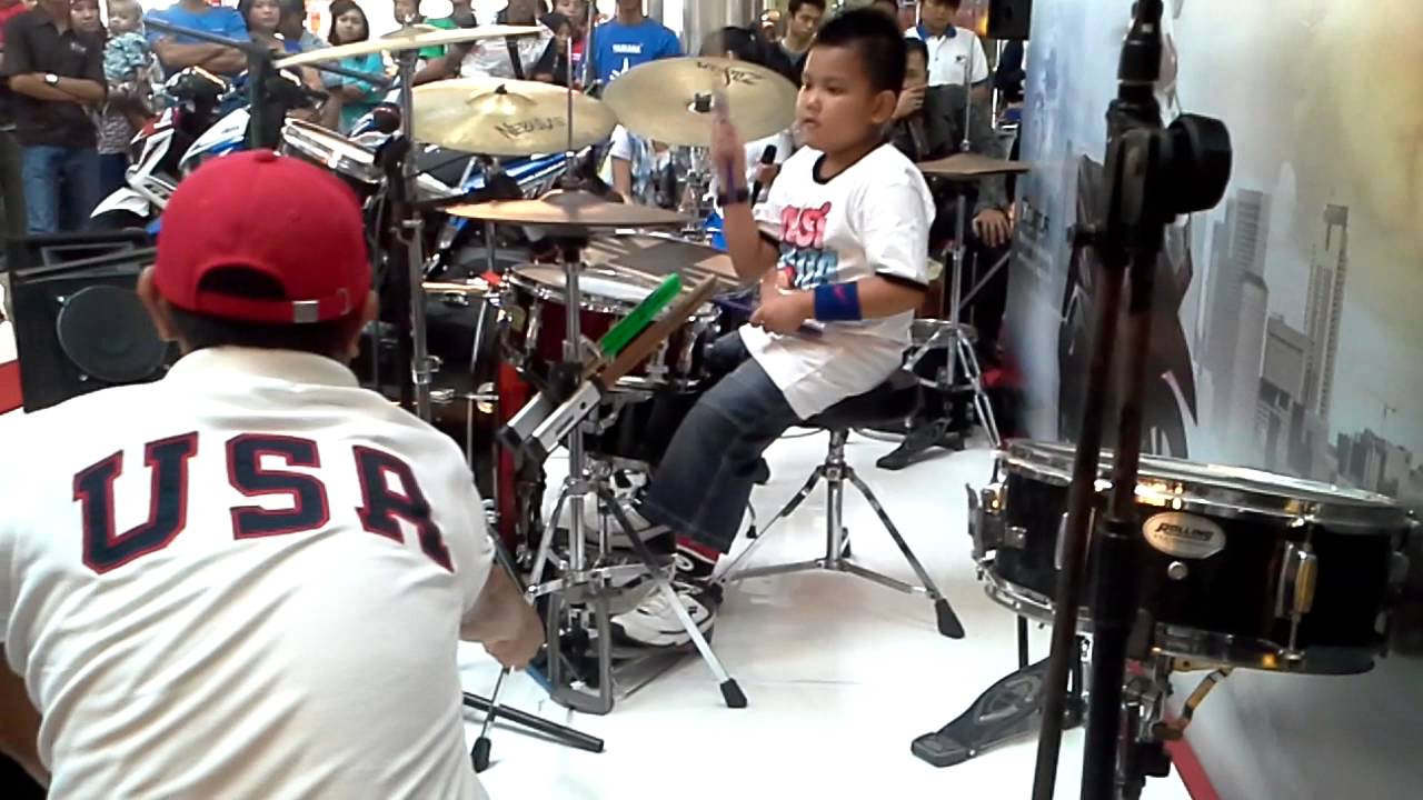 Kenan Arya H Drummer Cilik Indonesia Cover Cinta Gila Netral YouTube