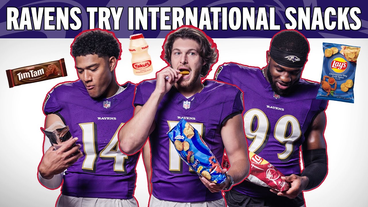 Kyle Hamilton, Odafe Oweh and Nnamdi Madubuike Try International Snacks | Ravens Superlatives