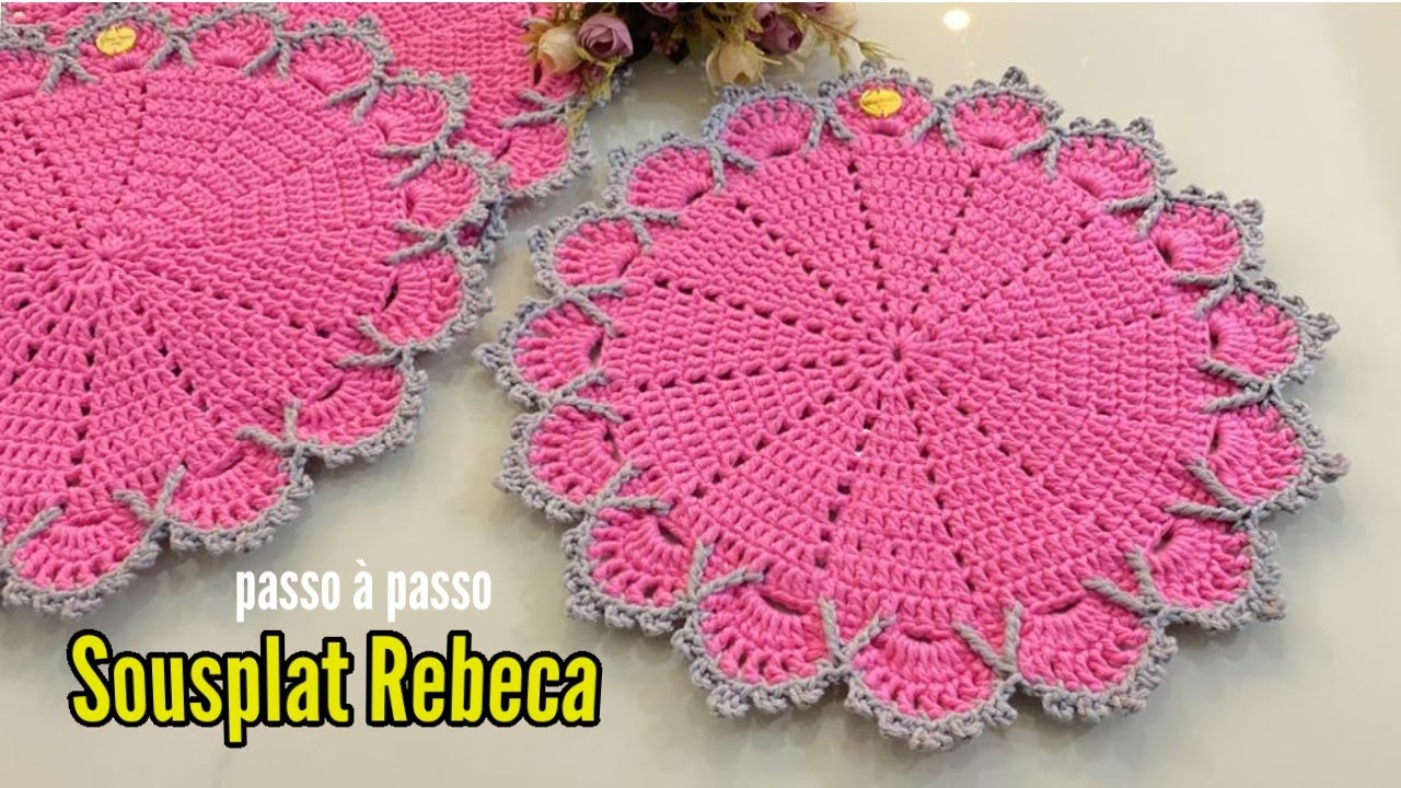 Sousplat  Rebeca  Crochê Fácil