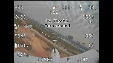 XBIRD800 FPV OSD Data Cruising speed, efficiency, Zero Throttle Gliding, stall characteristics