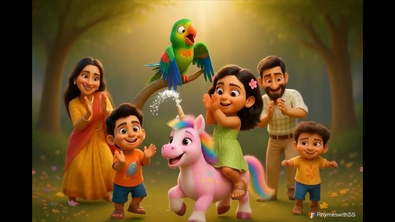 Main Tota Hare Rang Ka 🦜 Mithu Tota Song | Hindi Kids Rhyme) - YouTube