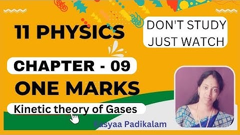 11 Physics - Unit 9 - Book back answers