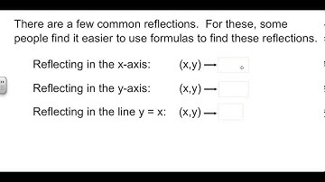 Geometry 9-1 Reflections