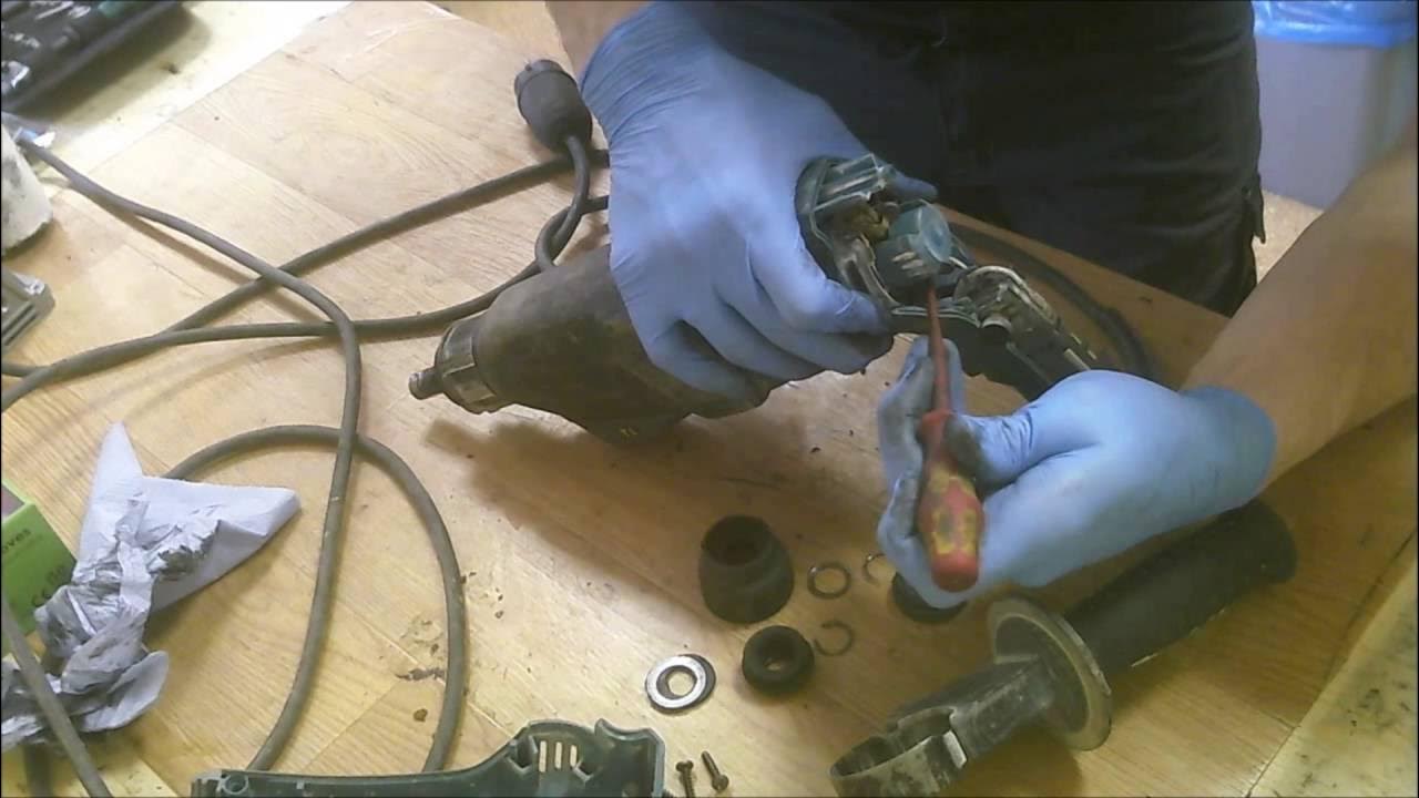 How to repair Makita HR2610 rotary hammer drill not holding drill bit